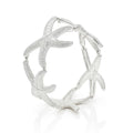“KC gold starfish bracelet set with textured hand-painted details