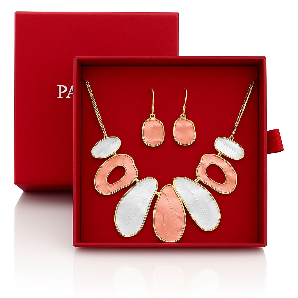 Close-up of artistic molten gold inspired drop earrings