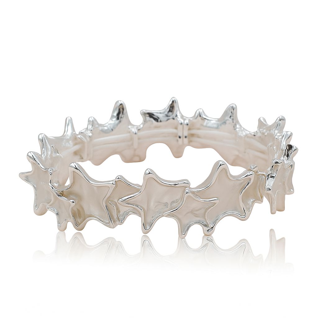 Hand-painted KC gold star bracelet for women