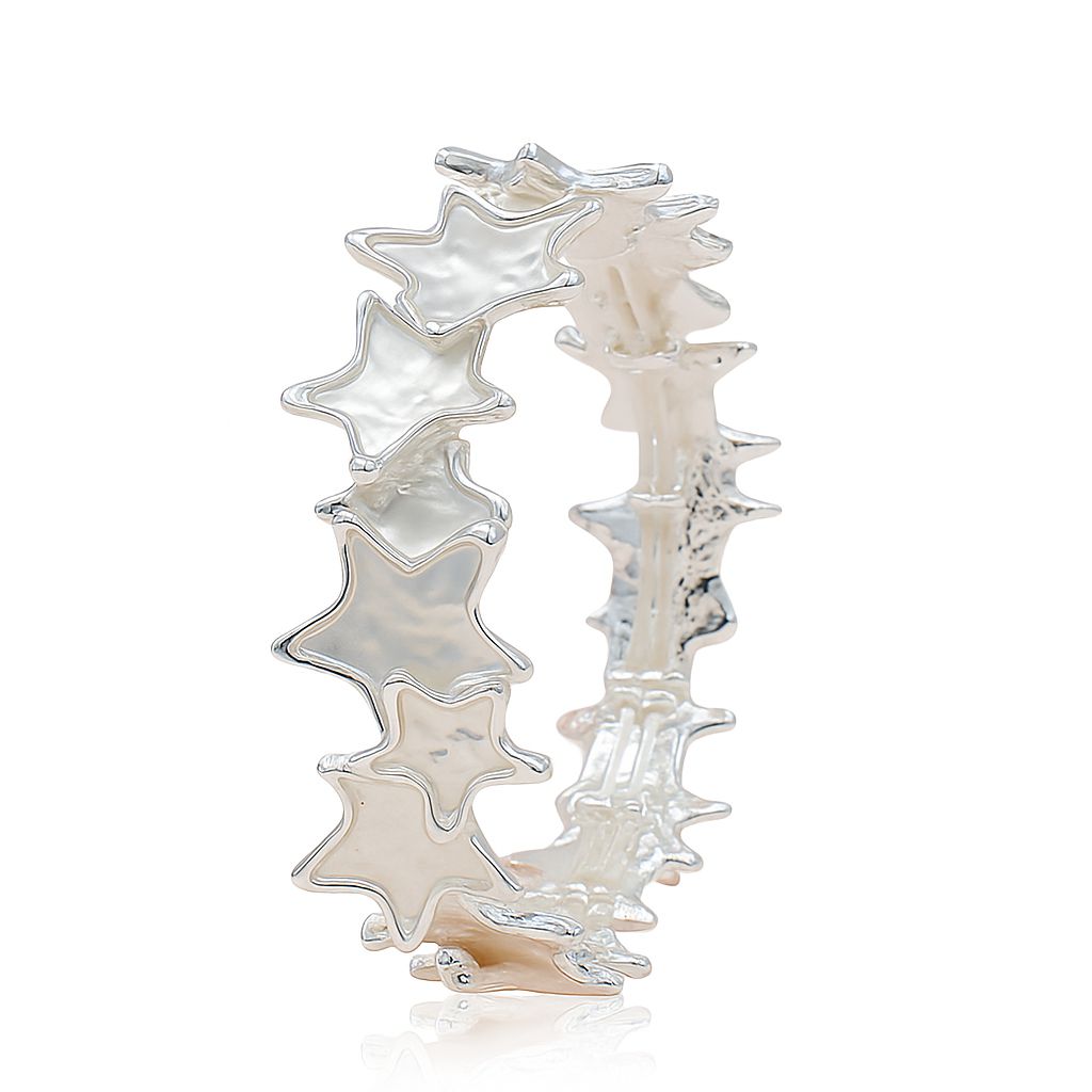 Hand-painted KC gold star bracelet for women