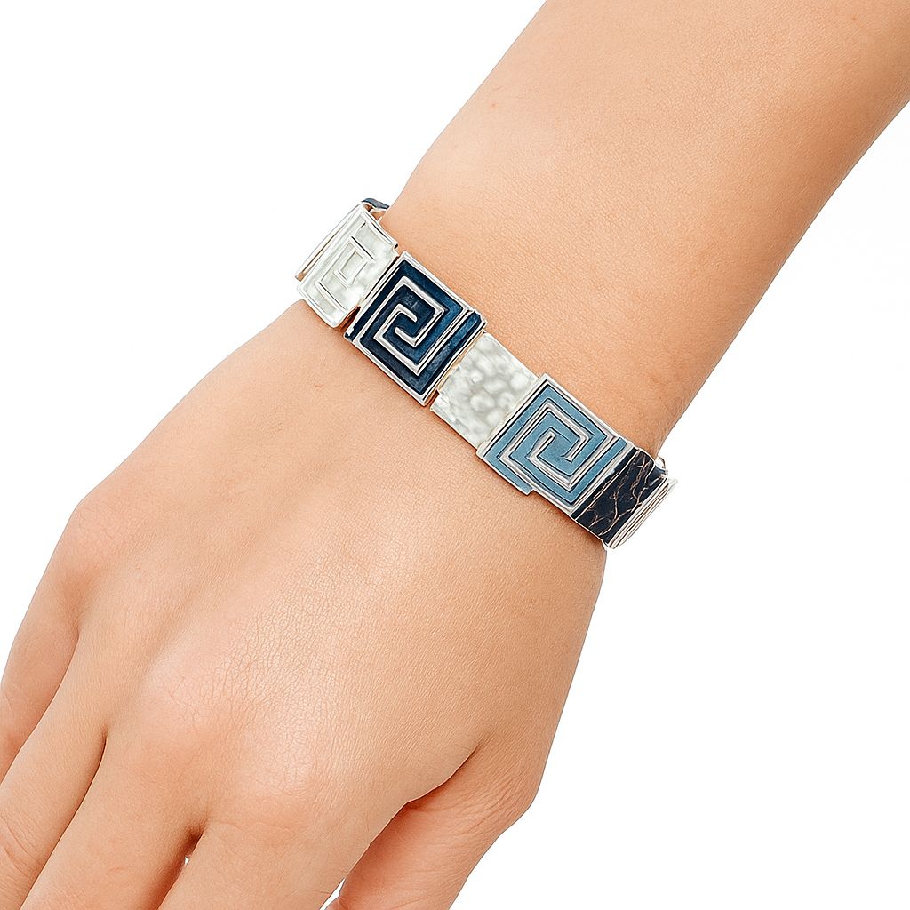 KC gold plated alloy bracelet with modern design