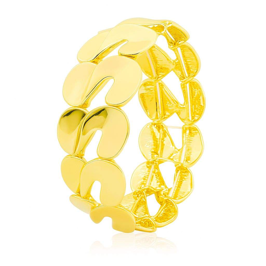 KC gold abstract link bracelet for women