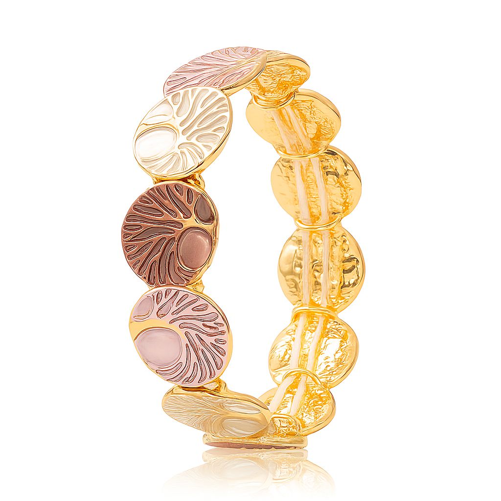 hand-painted-enamel-bracelet-model-wear