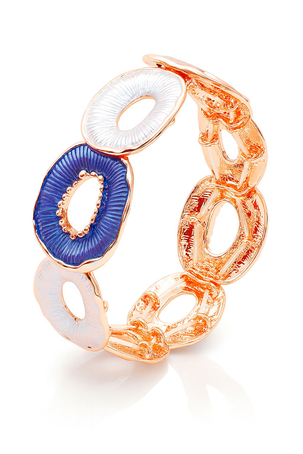 KC gold plated hand-painted enamel bangle bracelet set