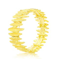 “KC gold plated alloy bracelet with textured hand-painted enamel finish”