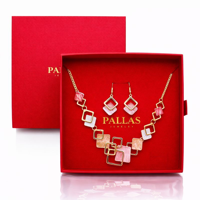 hand-painted enamel earrings with KC gold finish