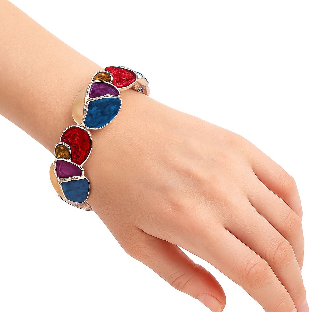 KC gold plated alloy statement bangle