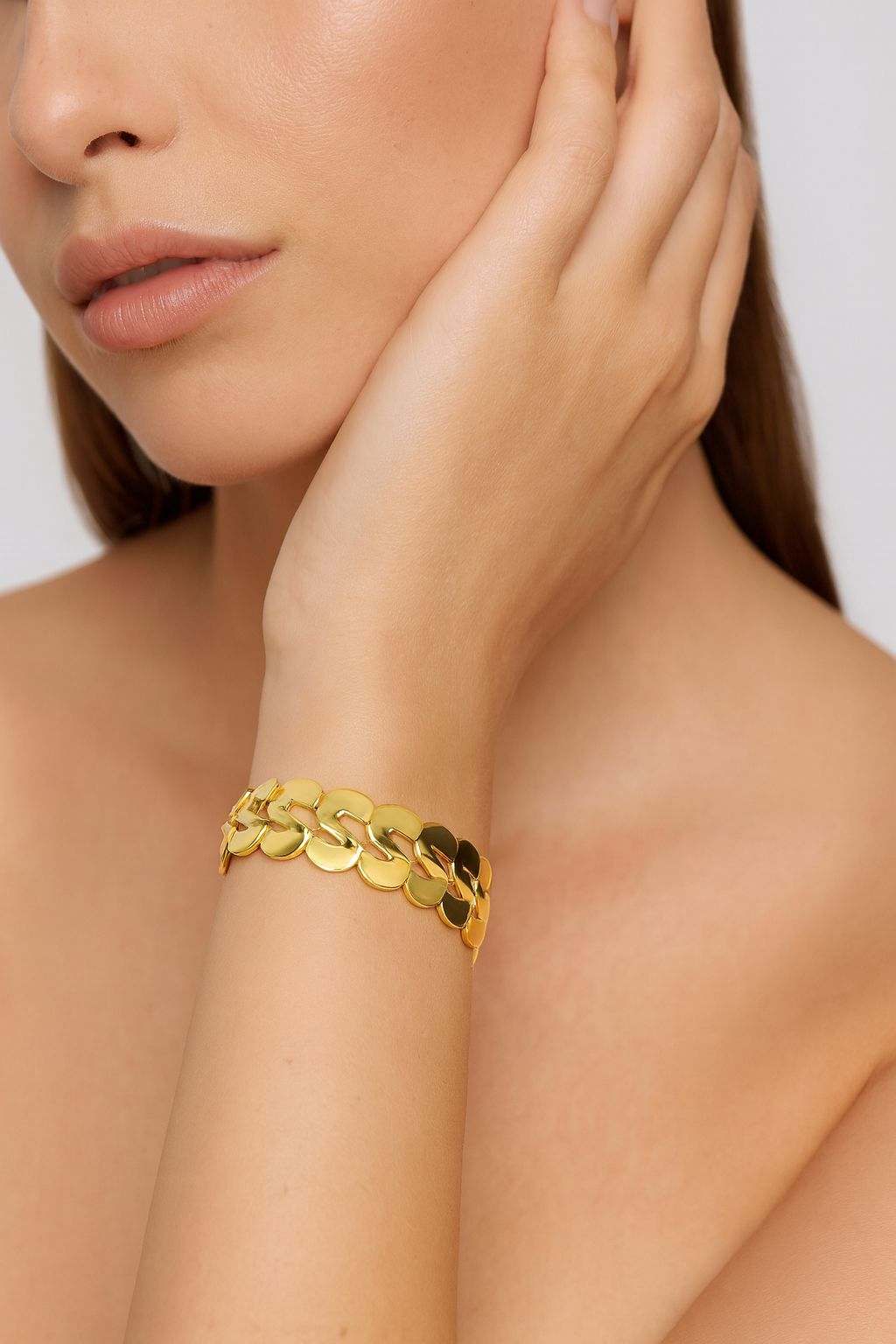 Hand-painted KC gold alloy bangle jewelry