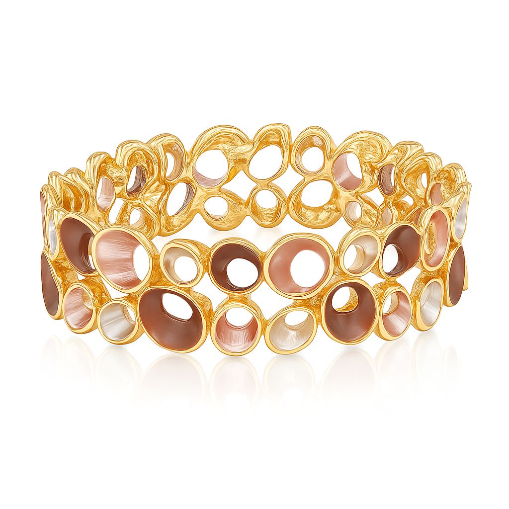 Hand-painted enamel alloy bracelet for women