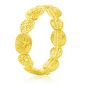 Life Tree gold plated bracelet with hand-painted design