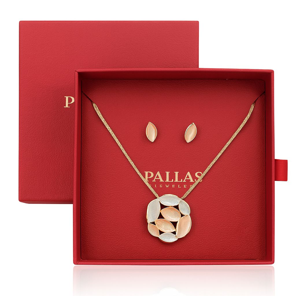 Lightweight tri-color oval drop earrings with artistic texture